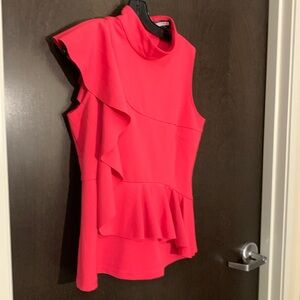 Like New Eliza J Ruffled Blouse Size Medium